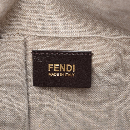 Fendi Pequin Cuoio Vegetale 2Bag Tobacco Cuoio Miele Vacchetta 6 of 7