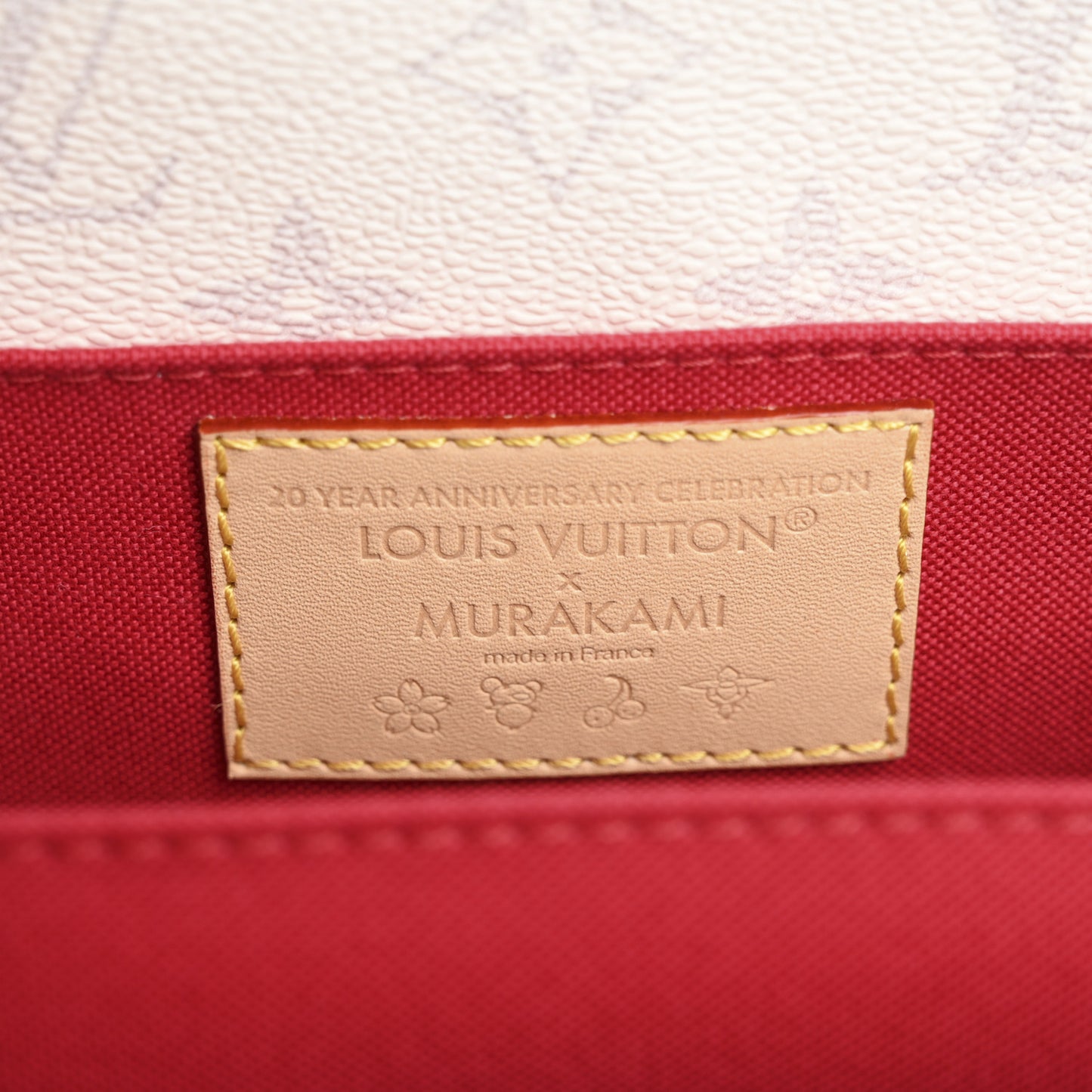 LV X TM Monogram Cerises Pochette Metis East West White