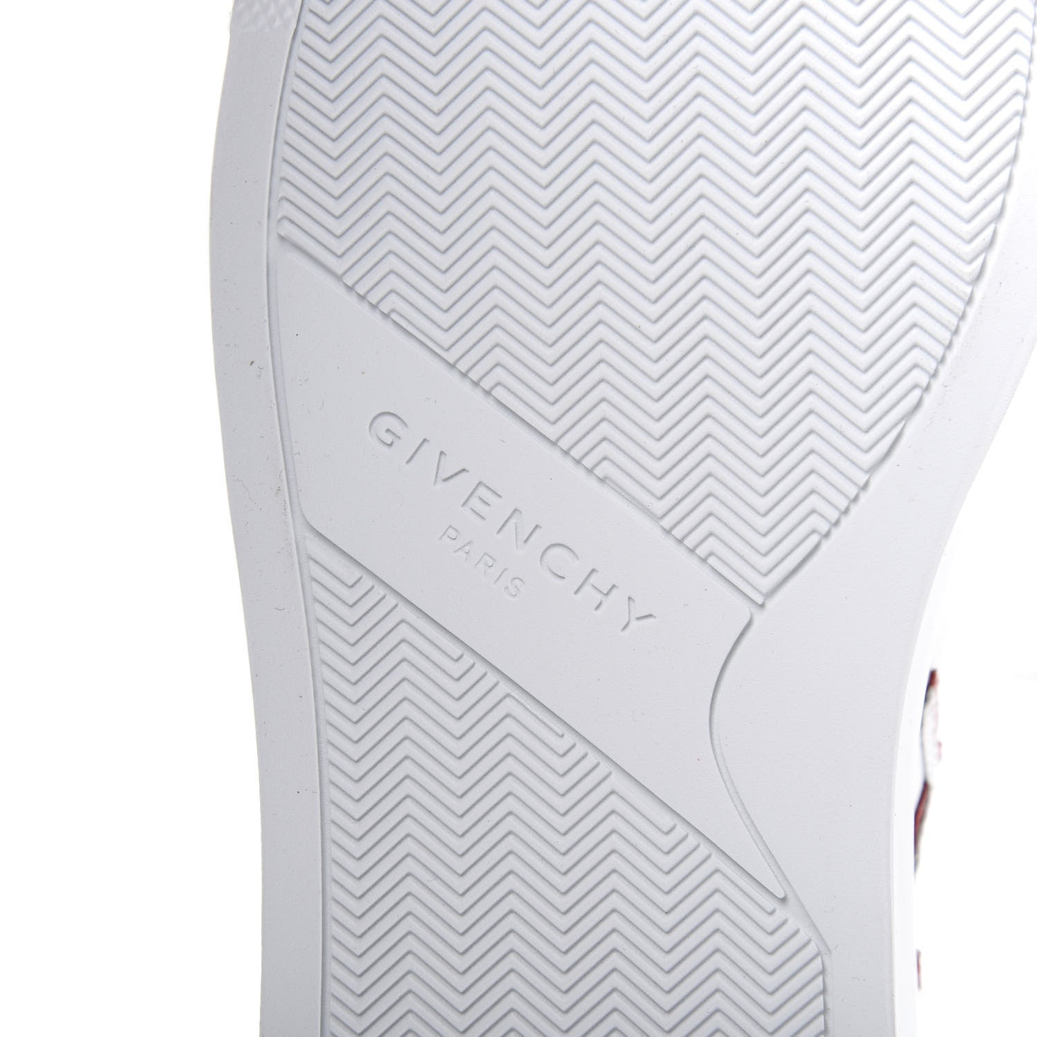 Givenchy Calfskin Reverse Logo Womens Urban Street Sneakers 35 White Red 8 of 10
