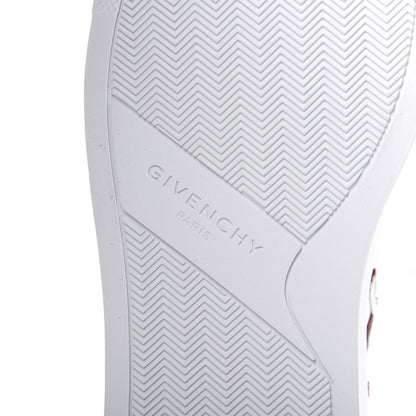 Givenchy Calfskin Reverse Logo Womens Urban Street Sneakers 35 White Red 8 of 10