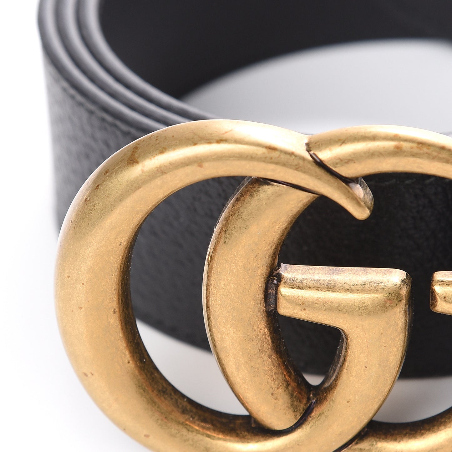 Textured Calfskin Double G 40mm Belt 110 44 Black