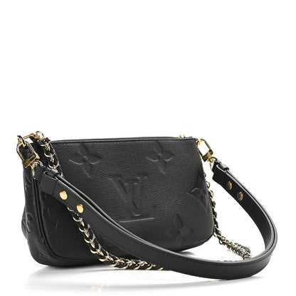 Louis Vuitton Empreinte Monogram Giant Multi Pochette Accessories Black 3 of 8