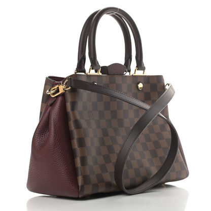 Louis Vuitton Damier Ebene Cuir Taurillon Brittany Bordeaux 3 of 11