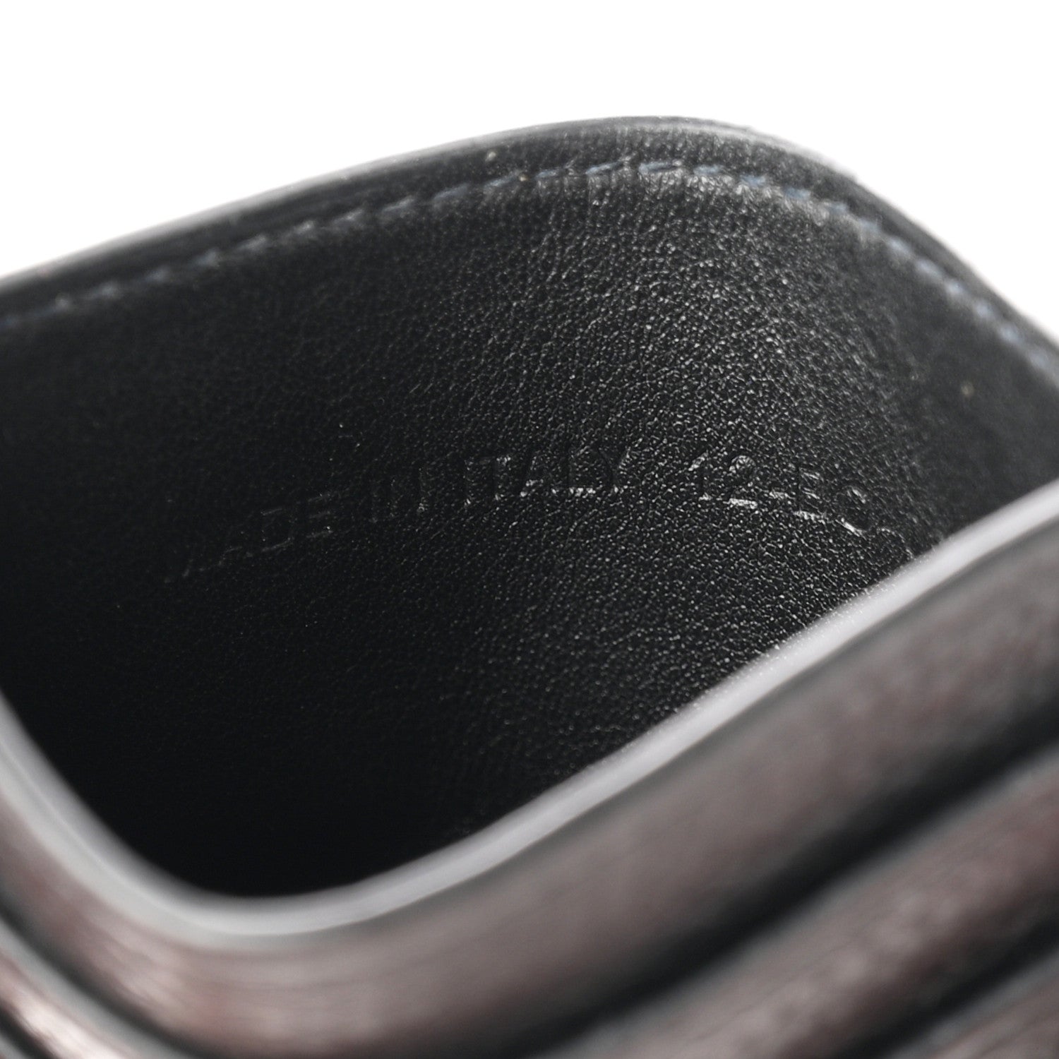 Christian Dior Grained Calfskin Oblique Card Holder Black 7 of 8