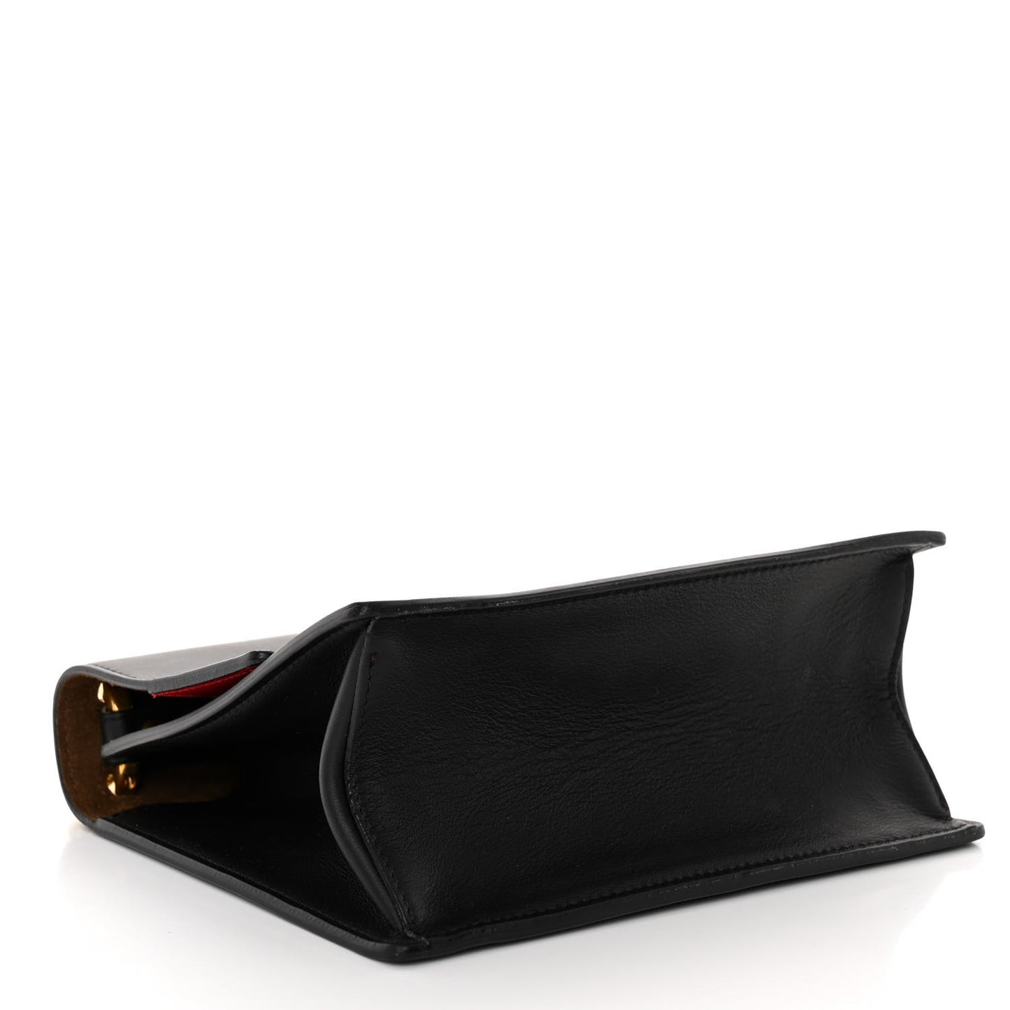 Vitello Grace Matte Small Kan U Shoulder Bag Black