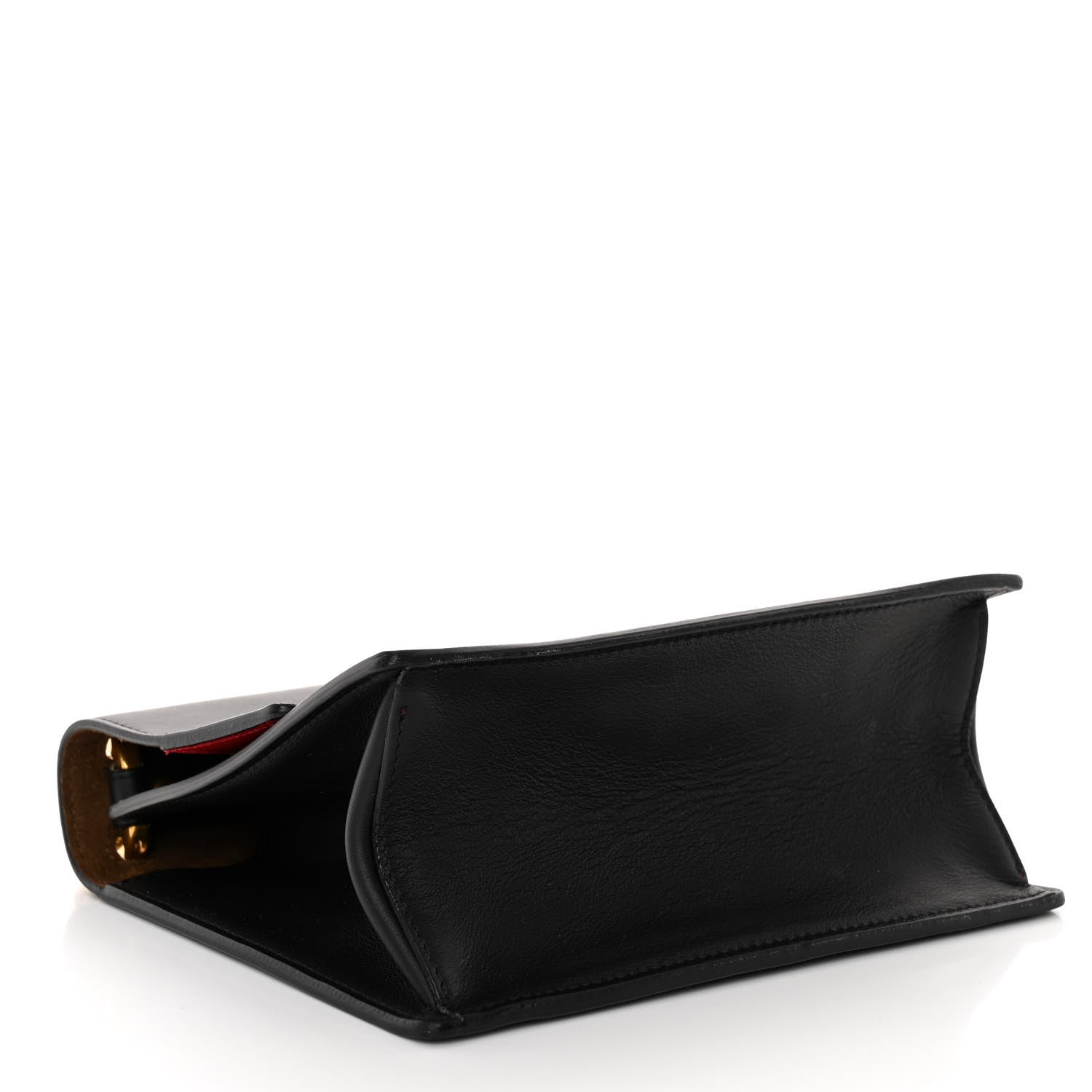 Fendi Vitello Grace Matte Small Kan U Shoulder Bag Black 9 of 9