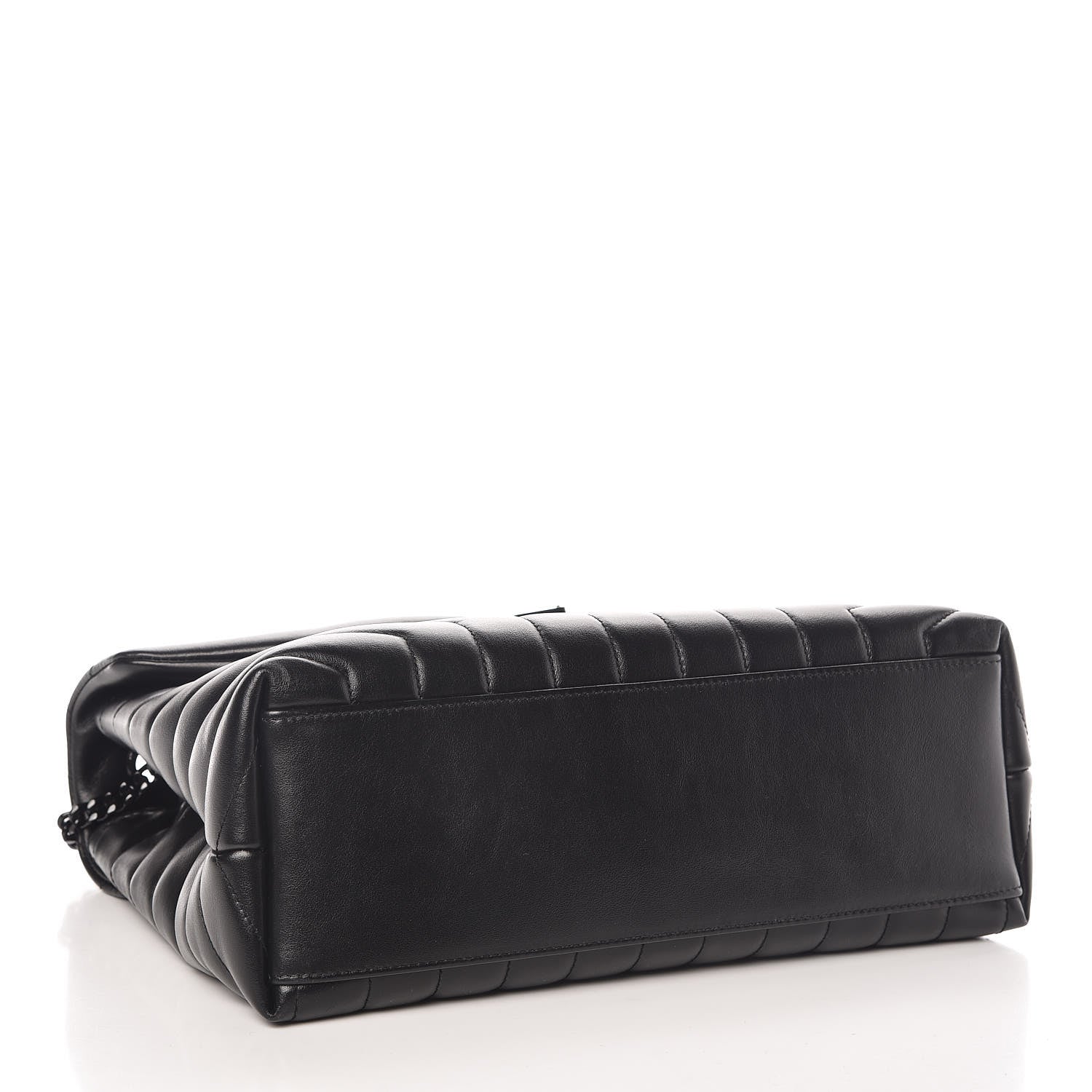 Saint Laurent Calfskin Y Quilted Monogram Medium Loulou Chain Satchel Black 4 of 11