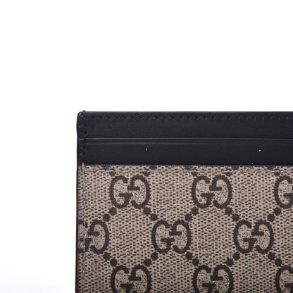 Gucci GG Supreme Monogram Kingsnake Card Holder Beige Black 9 of 12