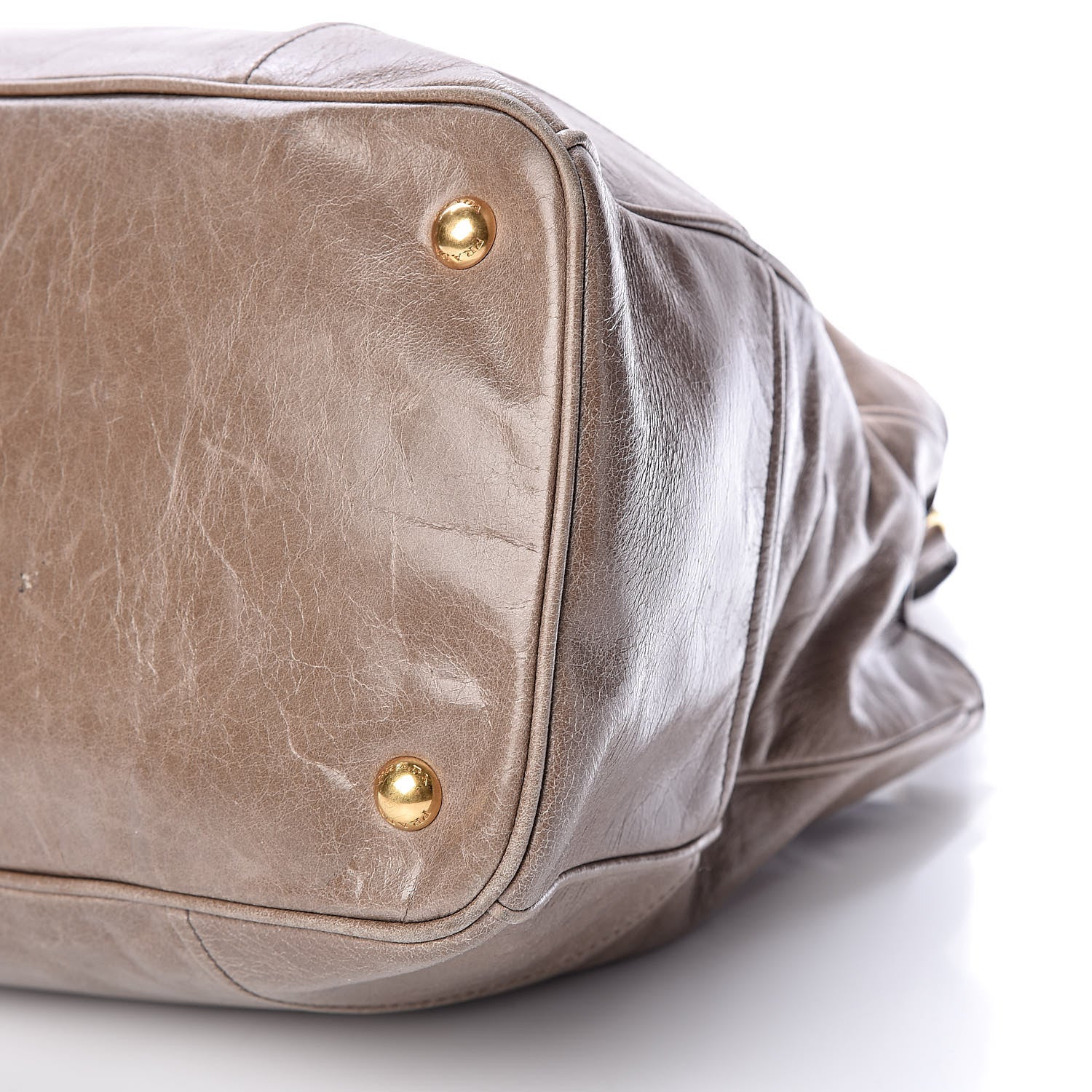 Prada Vitello Shine Top Handle Bag Argilla 6 of 11