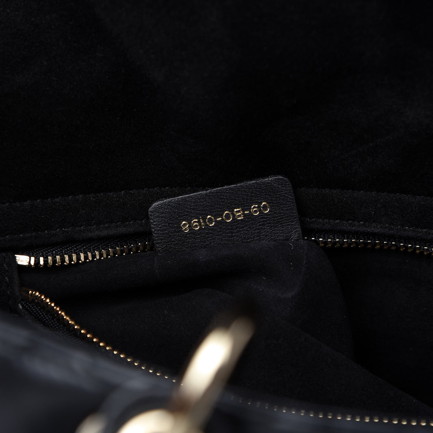 Christian Dior Lambskin Cannage Large Lady Dior Black 9 of 10