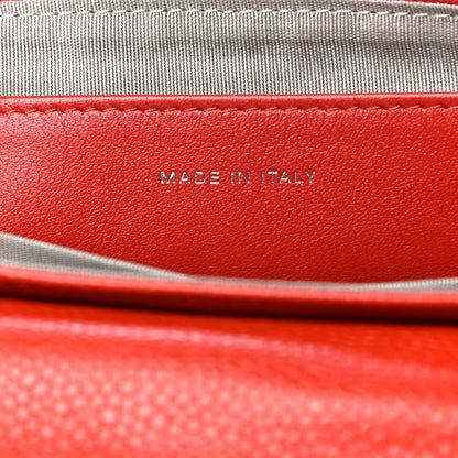Chanel Lambskin Half Moon Wallet On Chain WOC Red 6 of 13