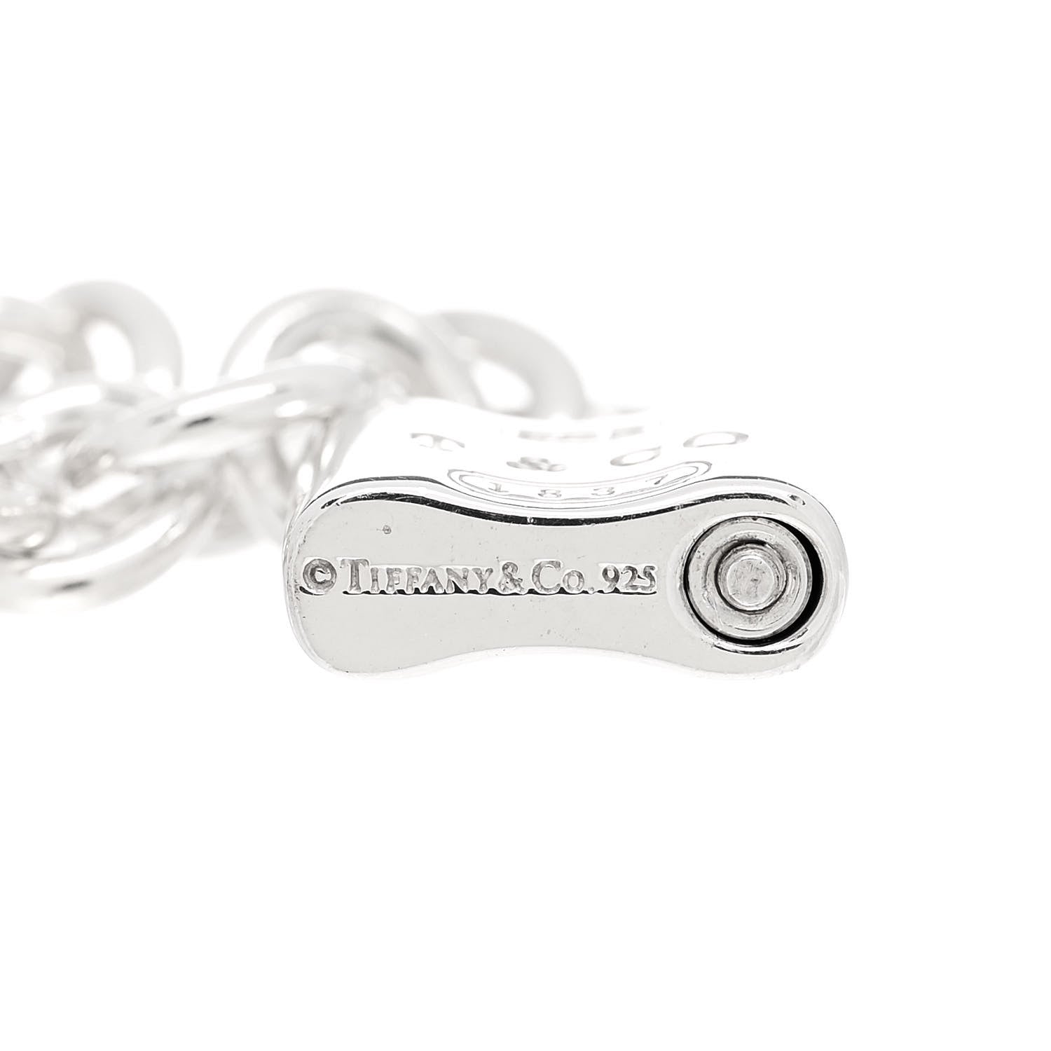 Tiffany Sterling Silver 1837 Lock Charm Bracelet 4 of 4