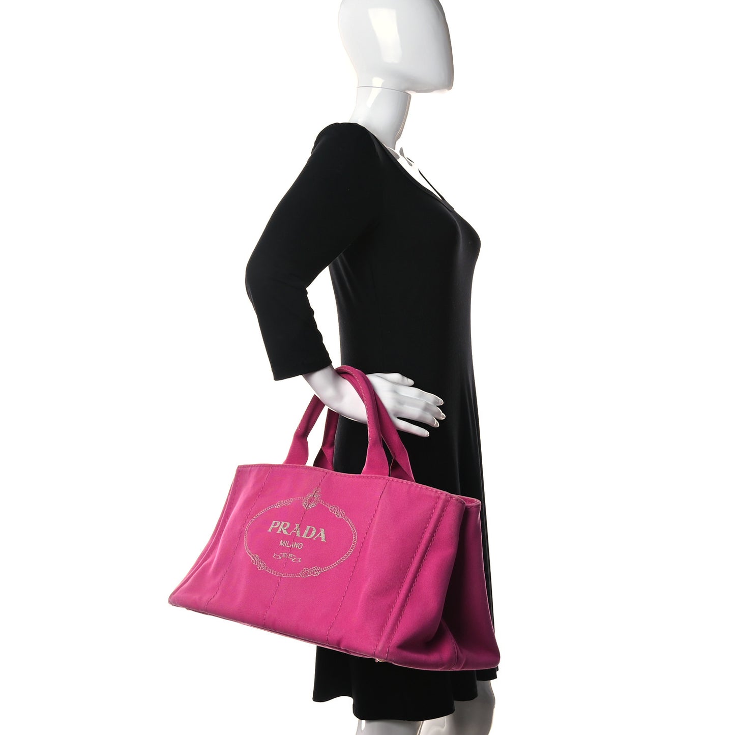 Canapa Logo Shopping Tote Fuxia