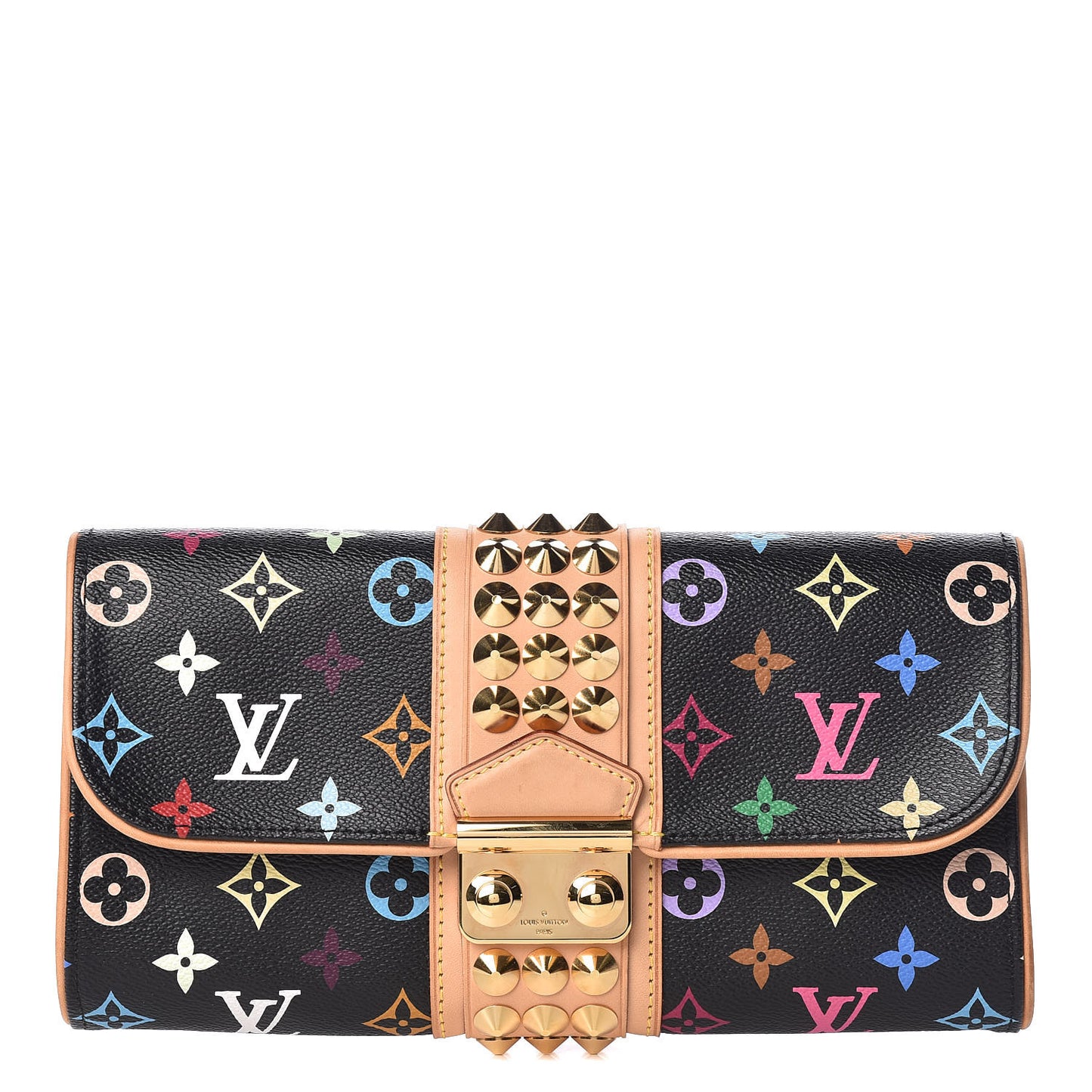 Monogram Multicolor Courtney Clutch Black