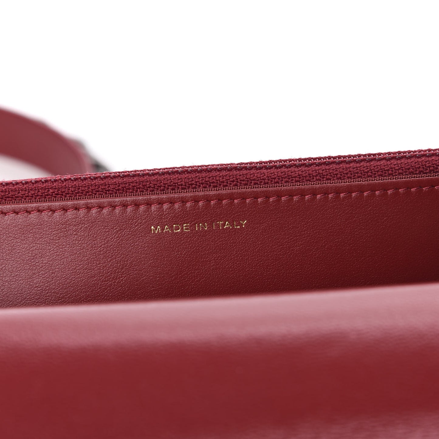 Shiny Goatskin Quilted Chanel 19 Wallet On Chain WOC Red