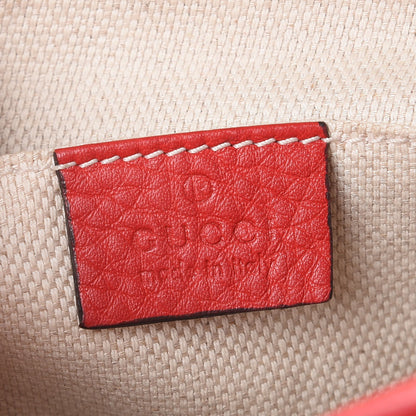 Gucci Pebbled Calfskin Small Soho Disco Bag Tabasco Red 6 of 10