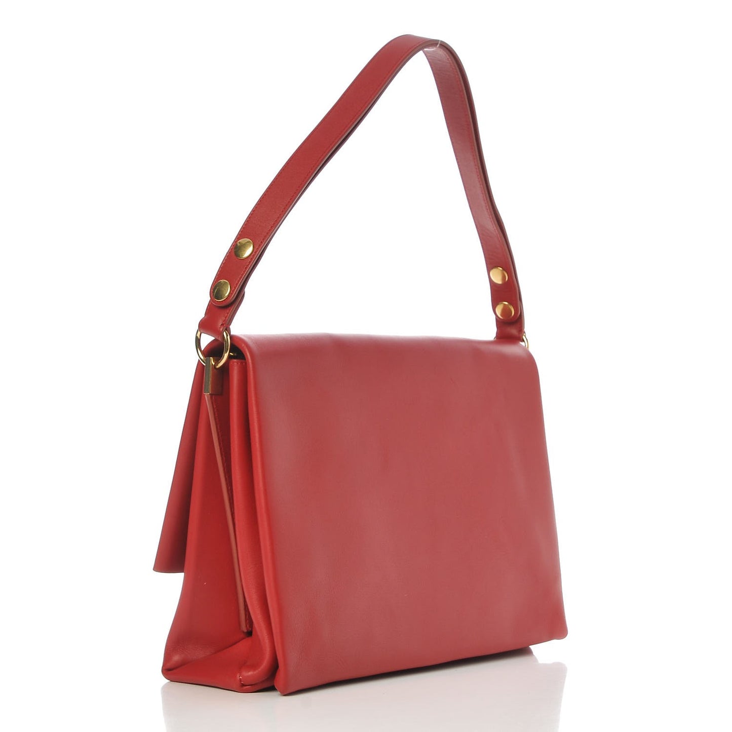 Calfskin Blade Flap Bright Red