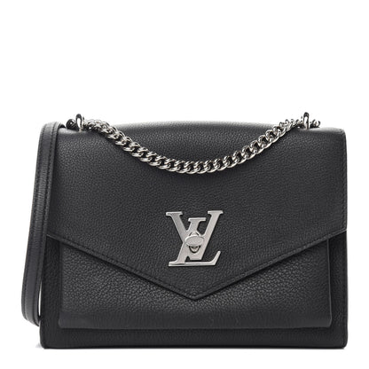 Louis Vuitton Soft Calfskin My Lockme Chain Bag BB Black 1 of 11