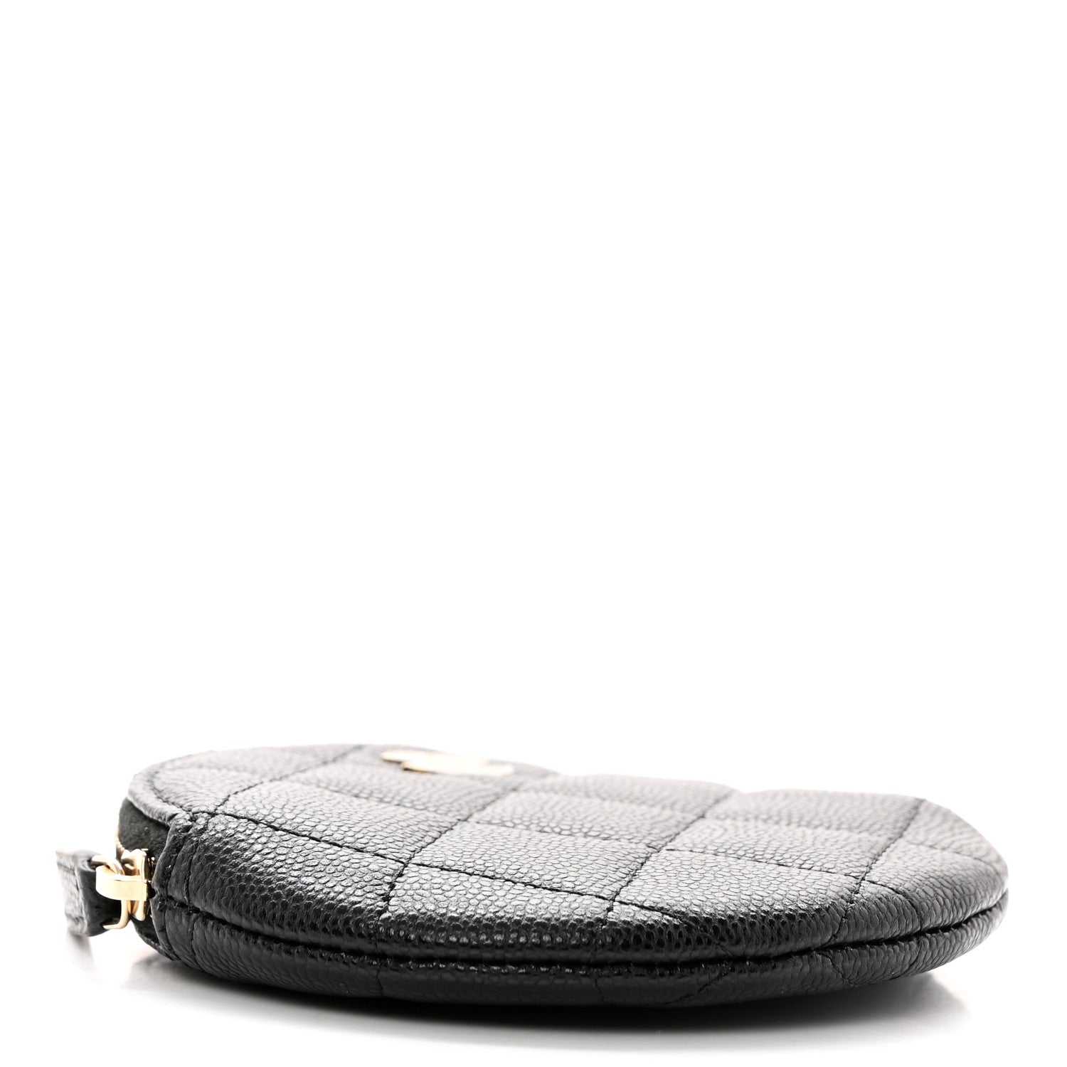 Chanel Caviar Quilted Zip Around Classic Coin Purse Black 4 of 8