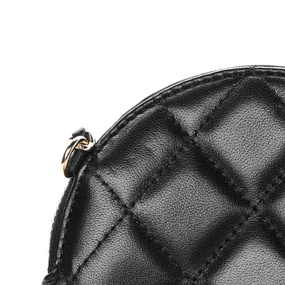 Chanel Lambskin Mini Camellia Bouquet Clutch With Chain Black 11 of 12