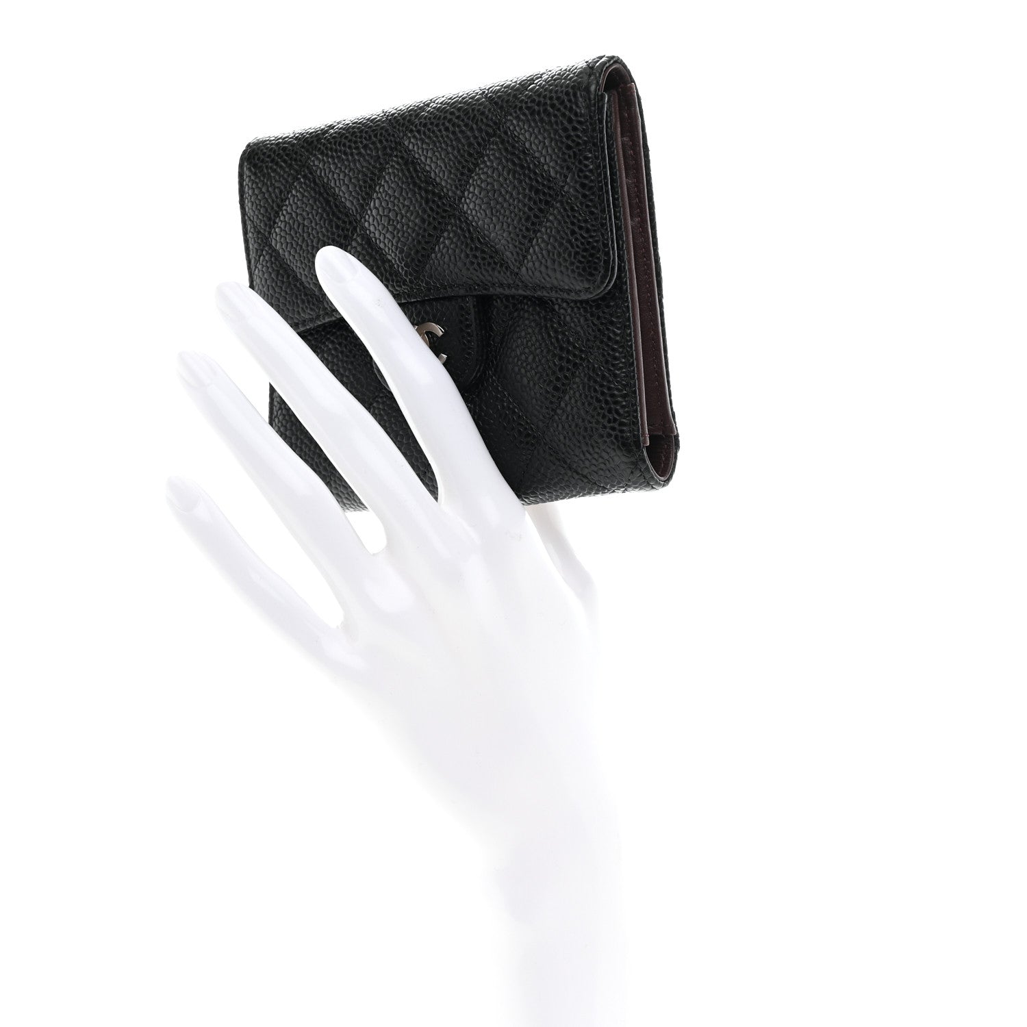 Chanel Caviar Quilted Compact Flap Wallet Black 1833580 – FASHIONPHILE