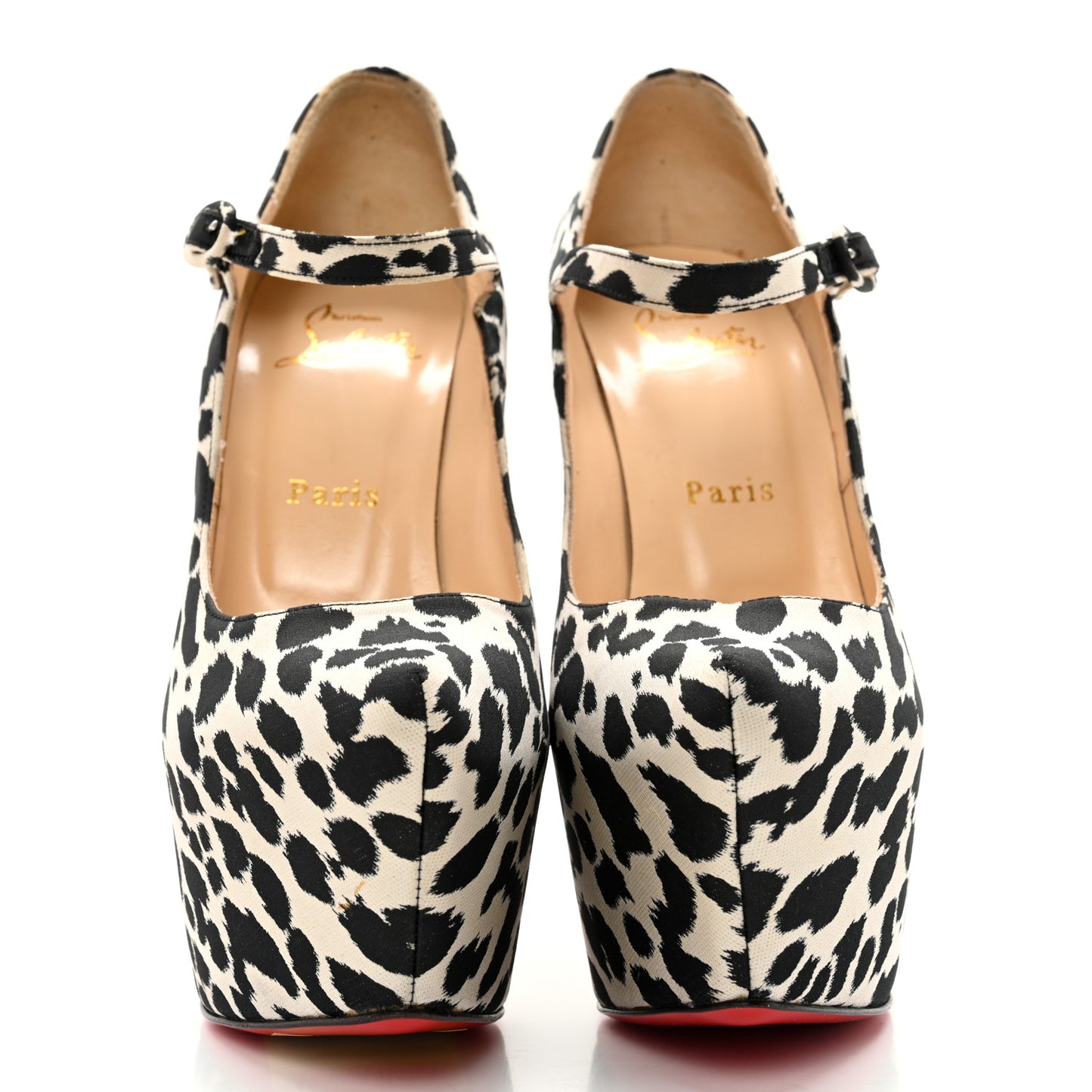 Tissu Leopardino Lady Daf 160 Pumps 37.5 Black White