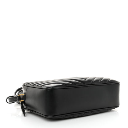 Saint Laurent Calfskin Matelasse Monogram Lou Camera Bag Black 4 of 11