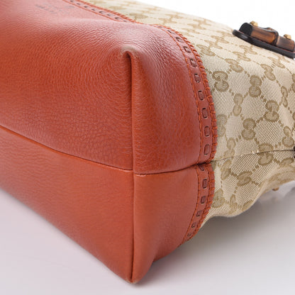 Gucci Monogram Laidback Crafty Dome Satchel Orange 9 of 9