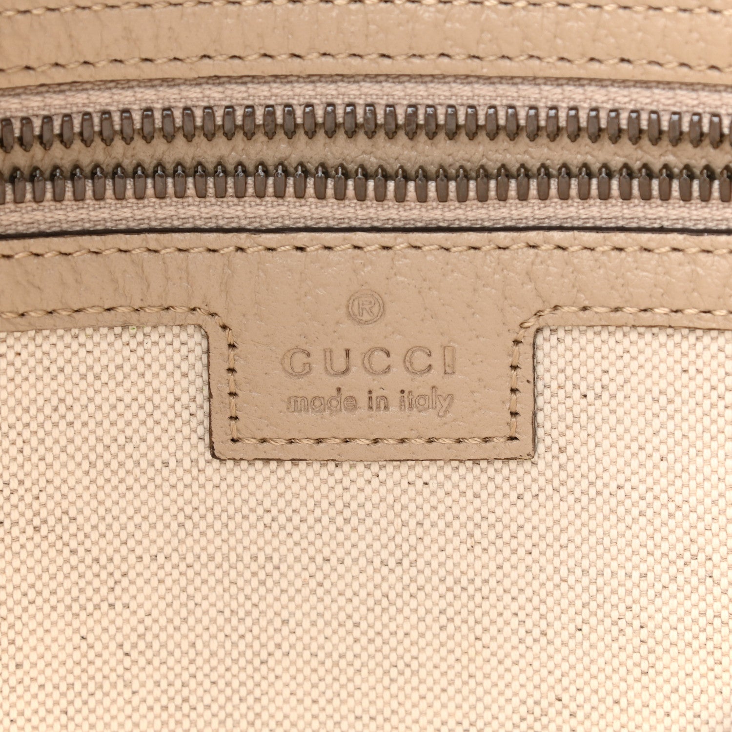 Gucci GG Supreme Monogram Textured Dollar Calfskin Web Small Ophidia Half Moon Hobo Beige Mystic White Oatmeal 6 of 10