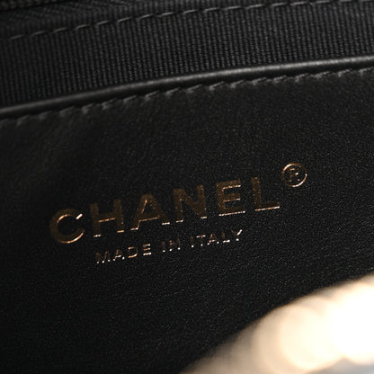 Chanel Shiny Lambskin Quilted Trendy Pockets Hobo Black 6 of 12