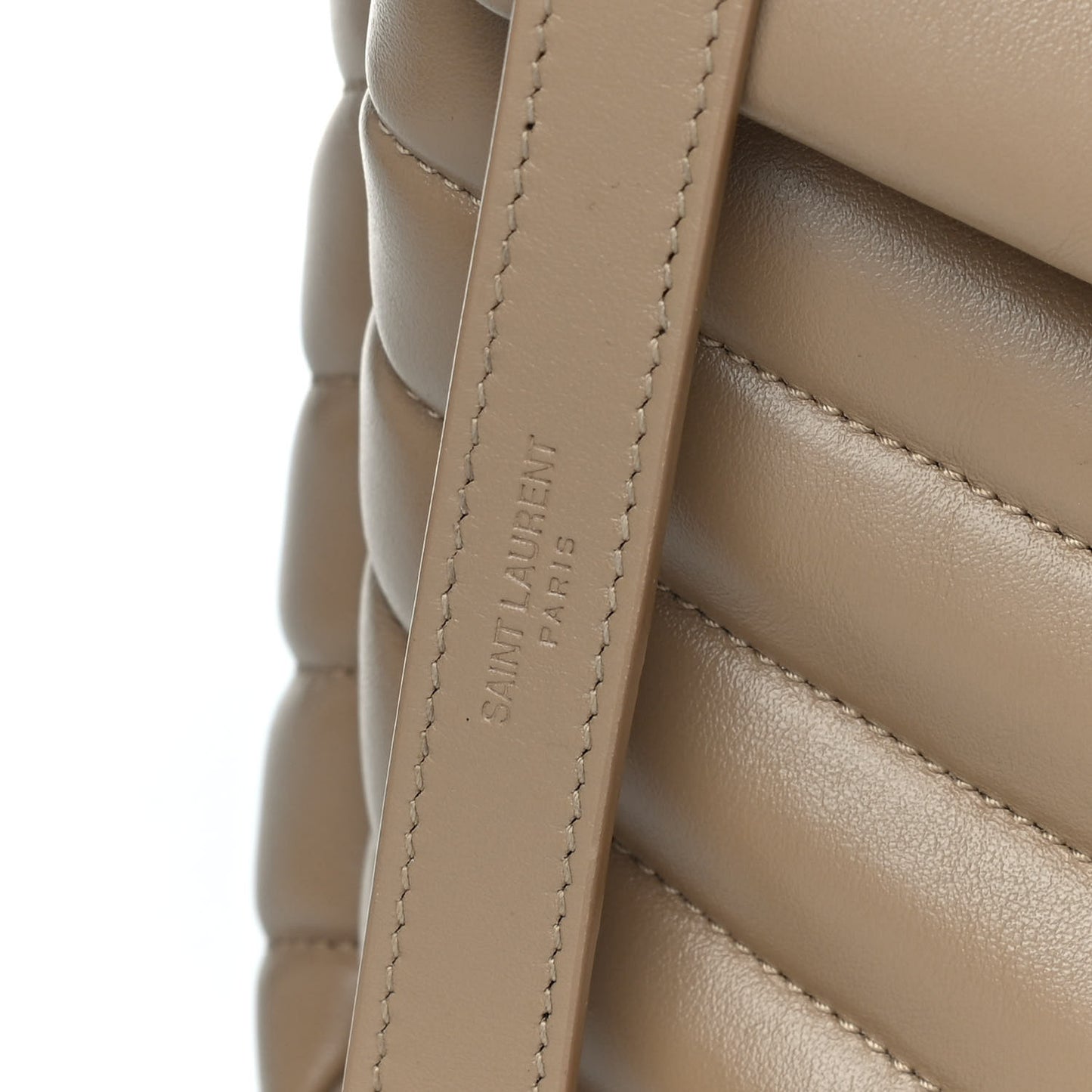 Calfskin Y Quilted Monogram Medium Loulou Chain Satchel Dark Latte