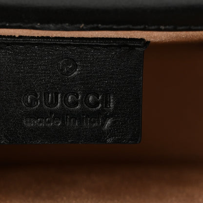 Gucci Boarded Plutone Calfskin Mini Horsebit 1955 Crossbody Bag Black 6 of 10