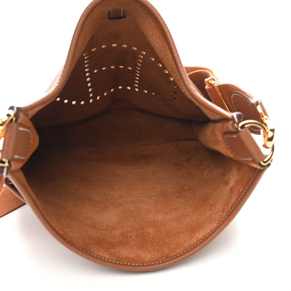 Hermes Taurillon Clemence Evelyne III PM Gold 5 of 9