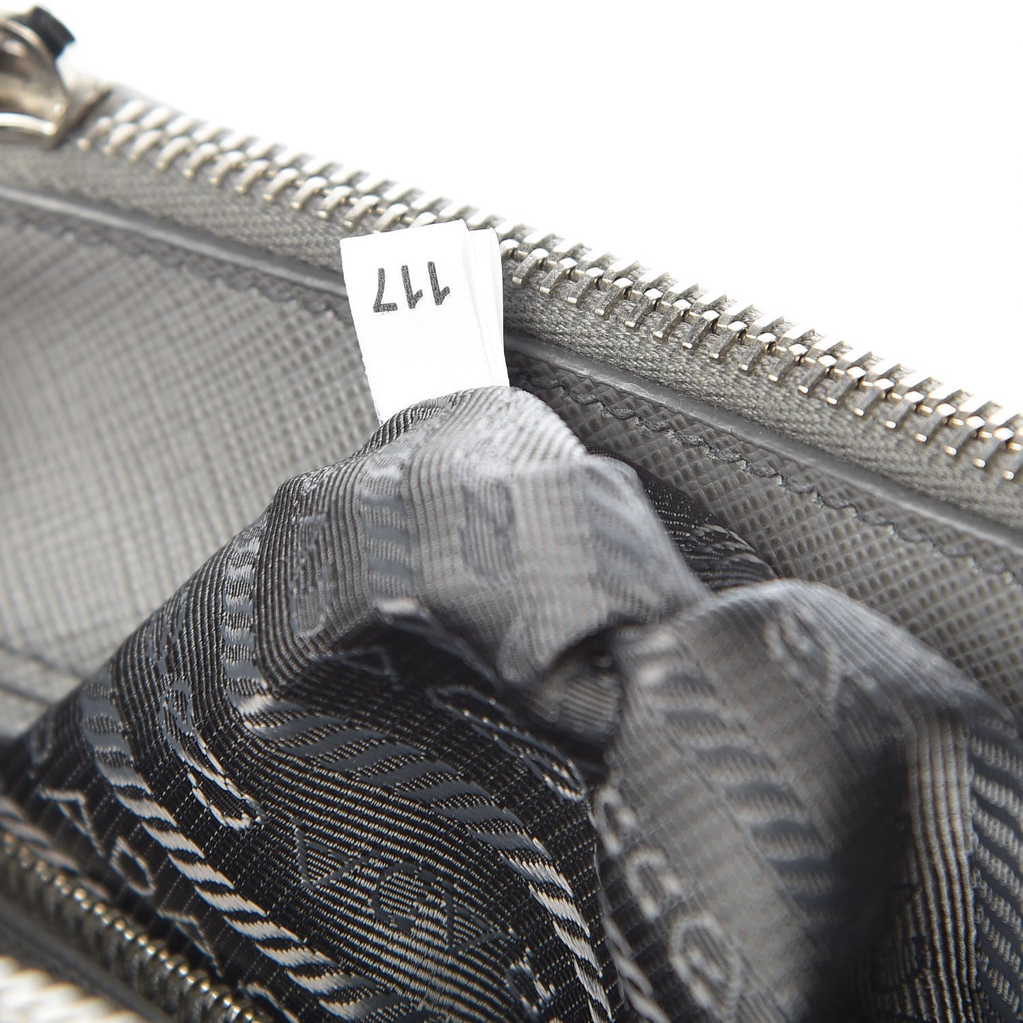 Saffiano Mini Galleria Double Zip Tote Marmo