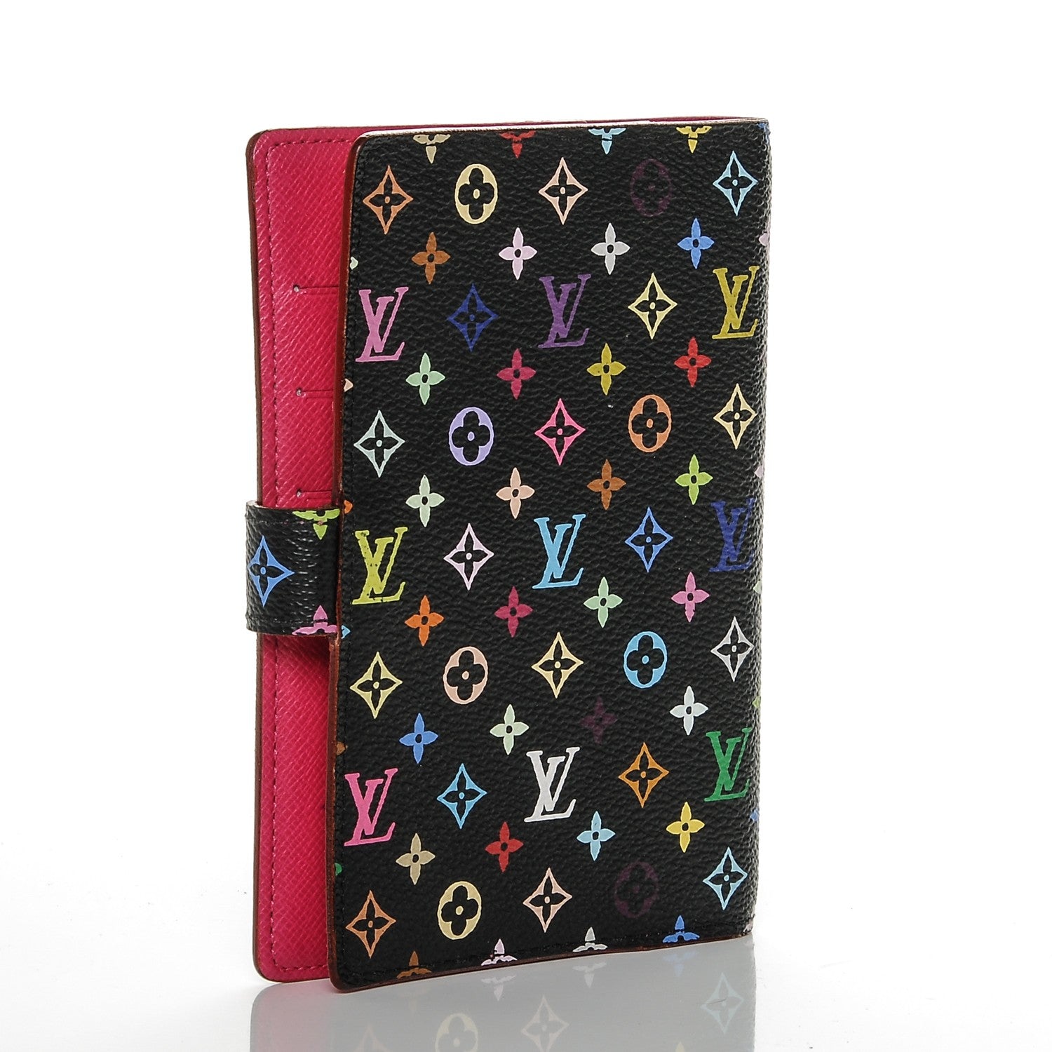Louis Vuitton Monogram Multicolor Small Ring Agenda Cover Black Grenade 3 of 6