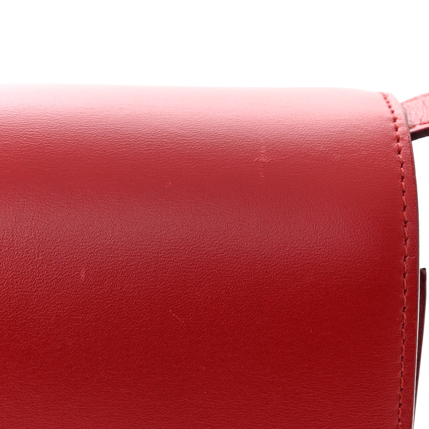 Celine Box Calfskin Medium Classic Box Flap Bag Red 12 of 13