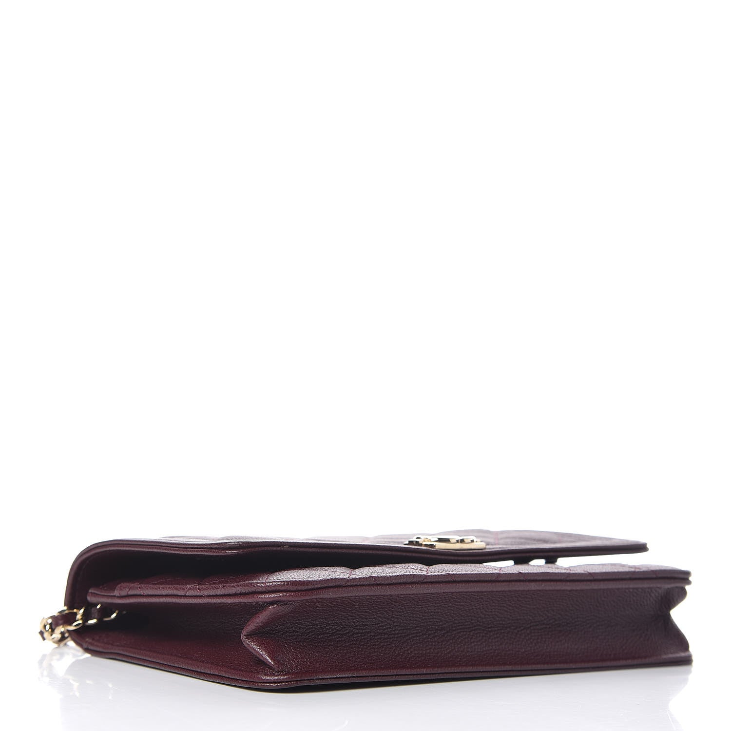 Chanel Caviar Quilted Boy Wallet On Chain WOC Dark Purple 4 of 13