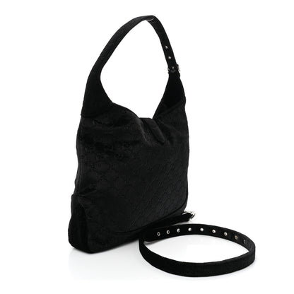 Gucci Velvet GG Monogram Small Jackie 1961 Hobo Black 3 of 9