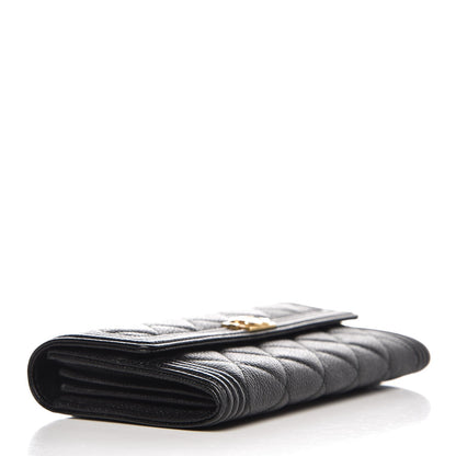 Chanel Caviar Quilted Boy Flap Wallet Black 4 of 8