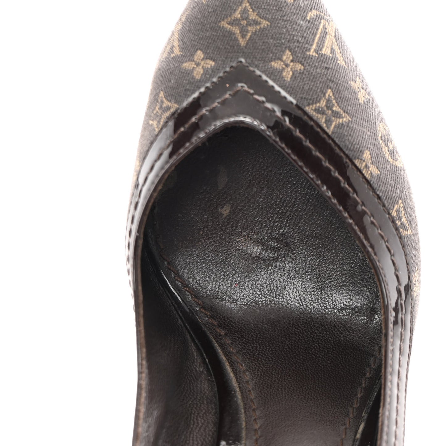Mini Monogram Luxembourg Pumps 37 Brown