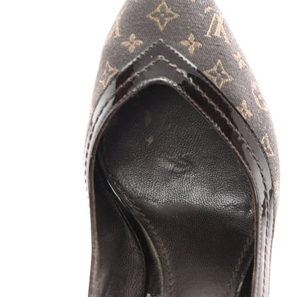 Louis Vuitton Mini Monogram Luxembourg Pumps 37 Brown 8 of 15