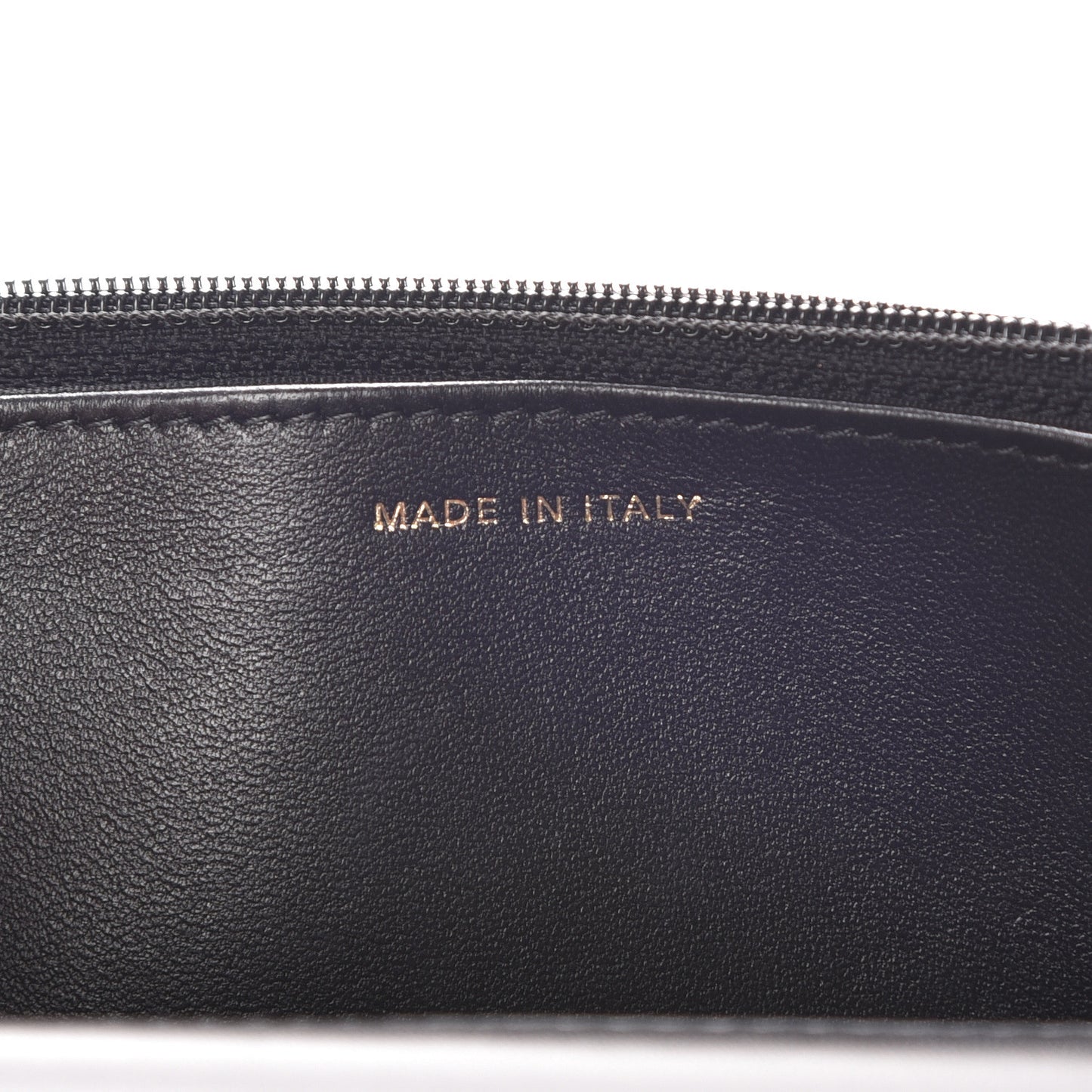Lambskin Quilted Chain Around Wallet On Chain WOC Black