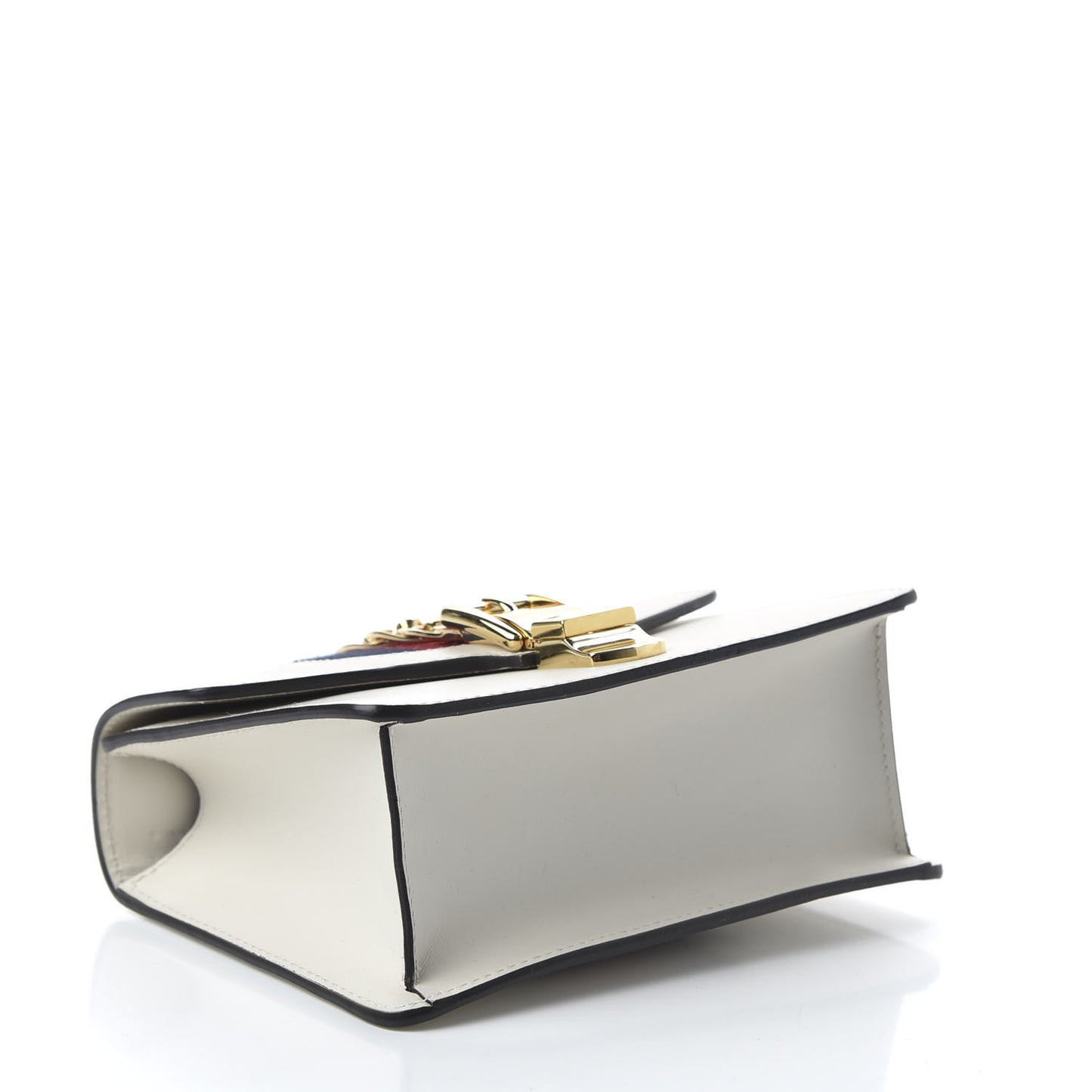 Calfskin Mini Sylvie Chain Shoulder Bag White
