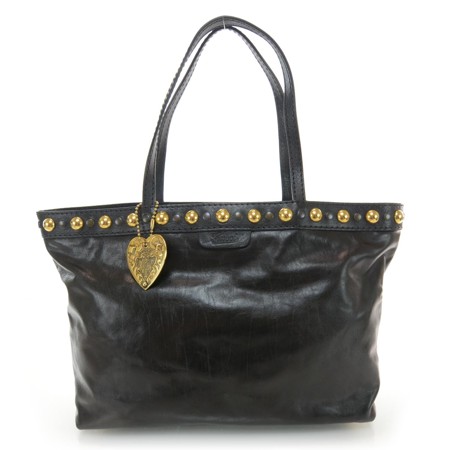Gucci Leather Large Babouska Tote Black 1 of 7