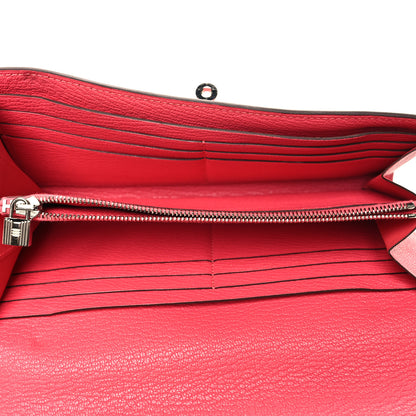 Hermes Chevre Mysore Kelly Longue Wallet Rose Lipstick 4 of 11