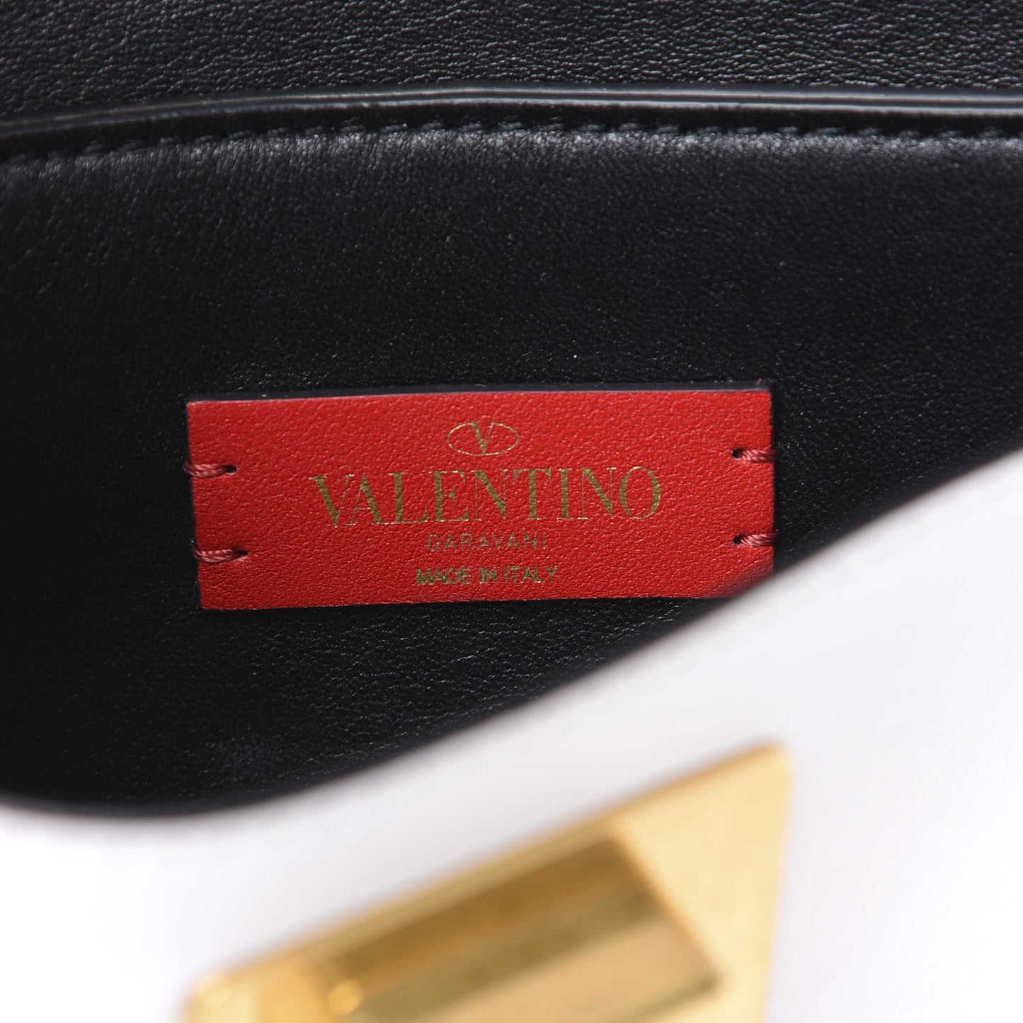 Buffalo Small VRing Crossbody Bag White