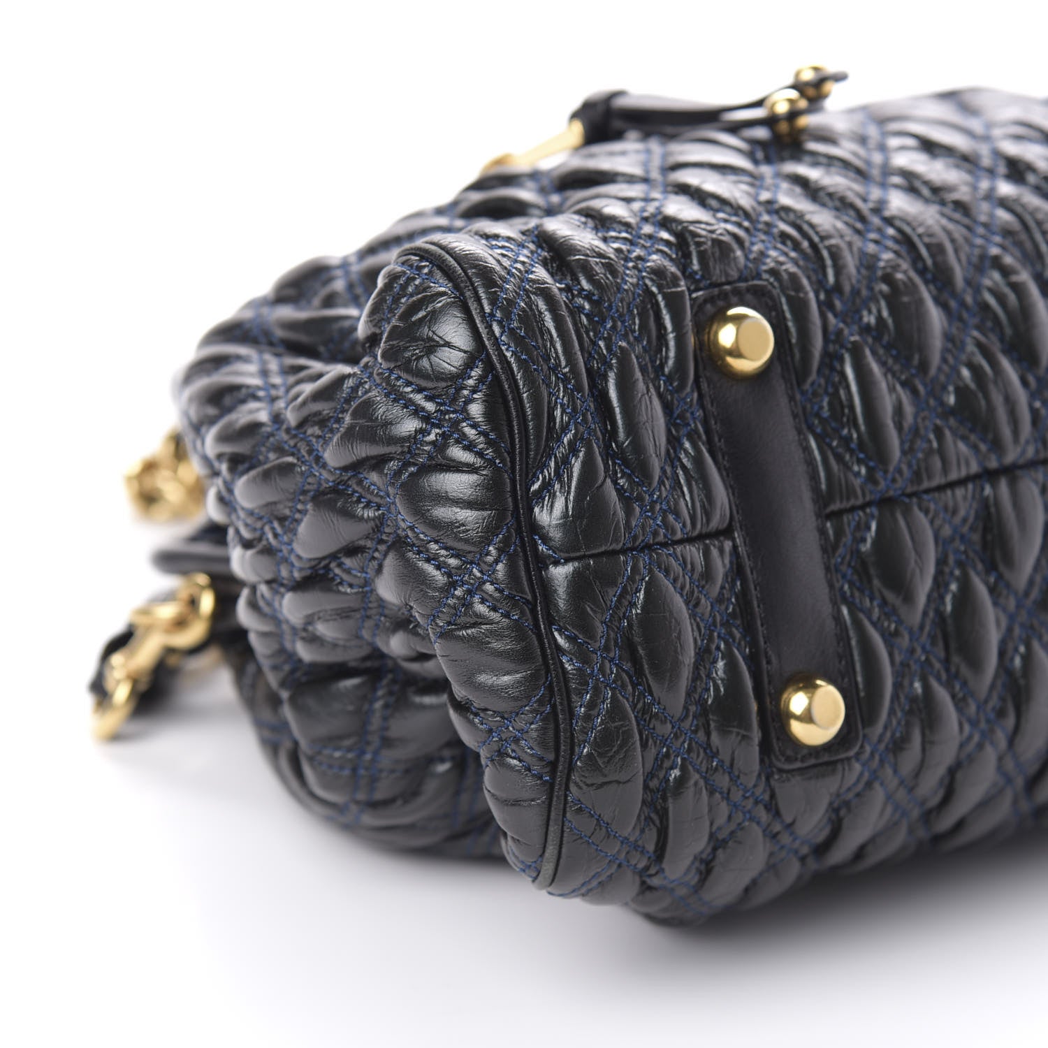 Marc Jacobs Calfskin Quilted Stam Navy 7 of 10
