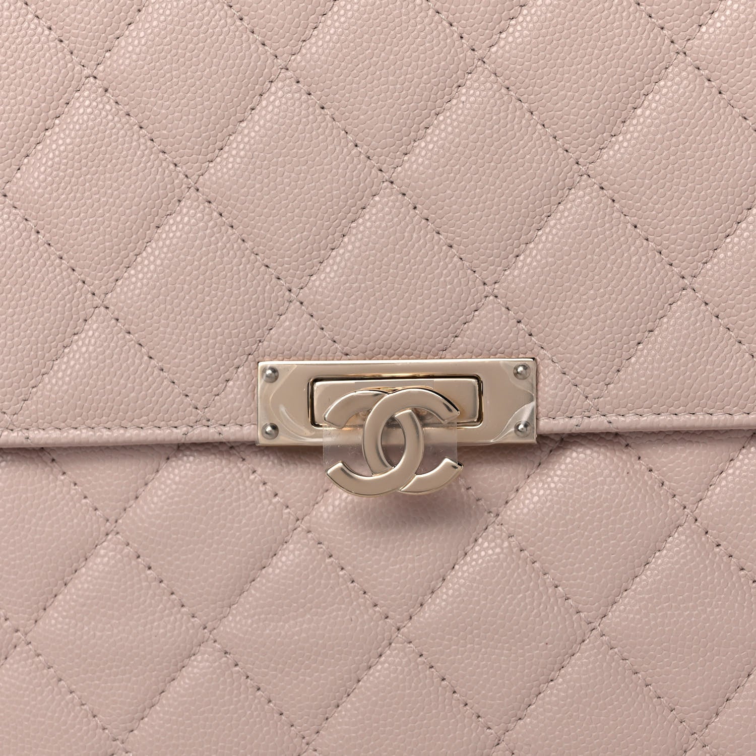 Chanel Caviar Quilted Large Golden Class Pouch Light Pink 8 of 11