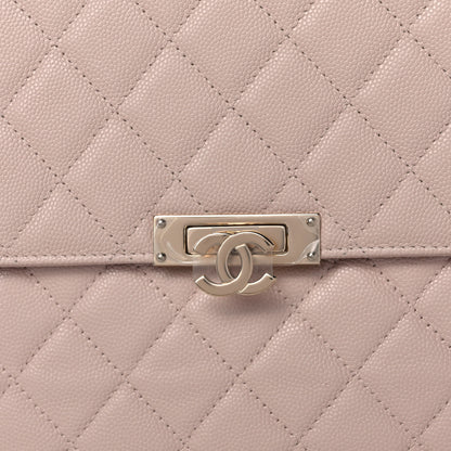 Chanel Caviar Quilted Large Golden Class Pouch Light Pink 8 of 11