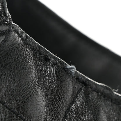 Saint Laurent Lambskin Quilted Maxi Icare Shopping Tote Black 12 of 13